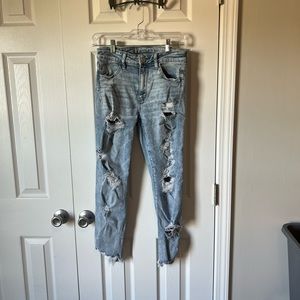 Distressed American Eagle jeans